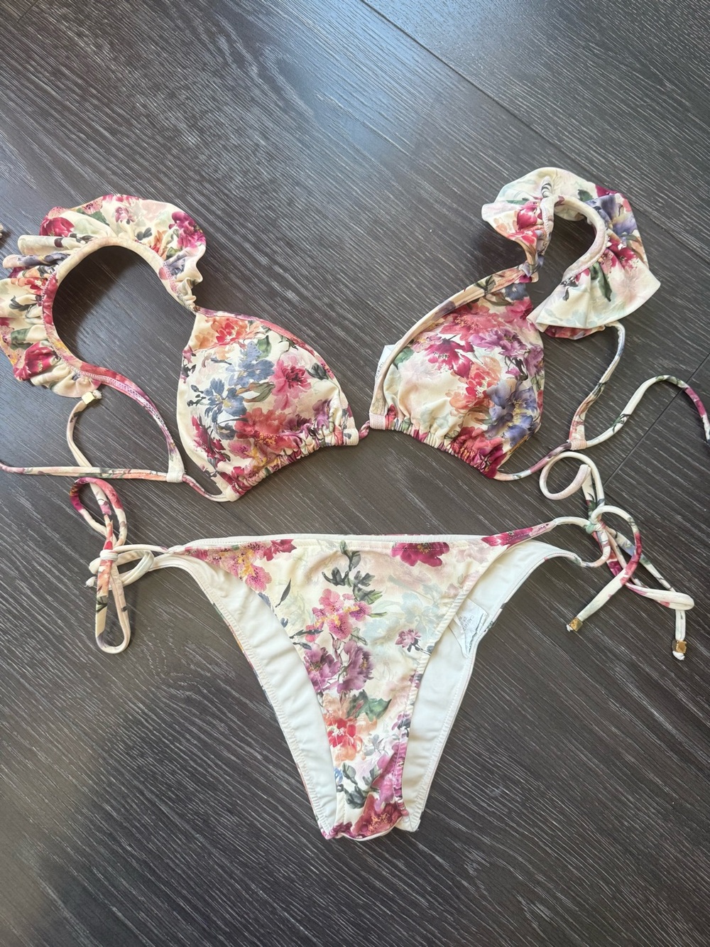 PatBo Blossom Ruffle Bikini Set